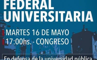 LA CONADU ESPERA PARA MAÑANA UNA MARCHA FEDERAL UNIVERSITARIA MULTITUDINARIA