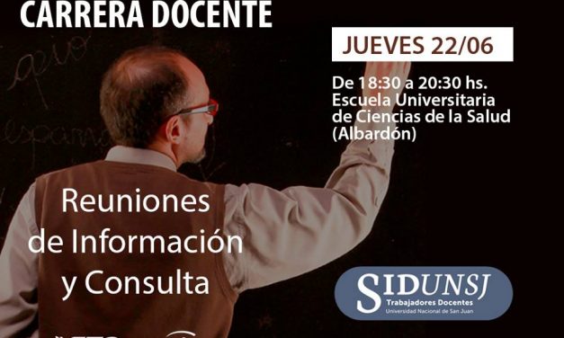 EL SiDUNSJ DEBATE NUEVAMENTE SOBRE CARRERA DOCENTE