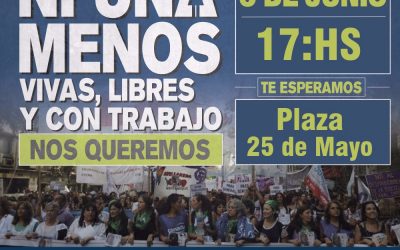 EL SiDUNSJ CONVOCA A LA MARCHA NI UNA MENOS