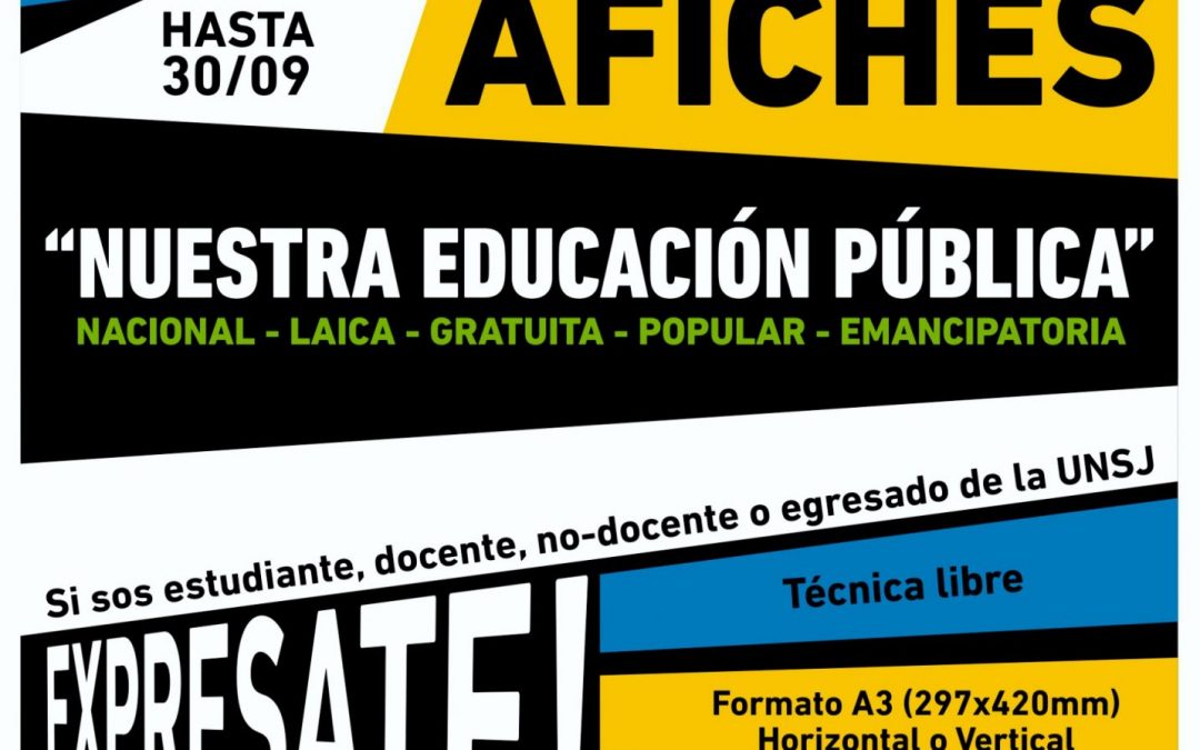 REFORMA DEL 18: LA FAUD ABRE LA CONVOCATORIA PARA LA PRESENTACIÓN DE AFICHES
