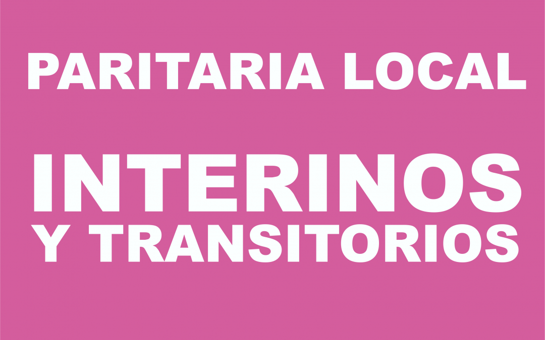 AVANCE CLAVE EN LA SOLUCIÓN DE LA SITUACIÓN DE INTERINOS Y TRANSITORIOS