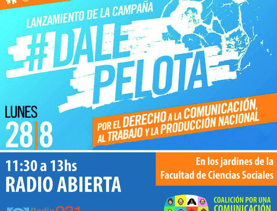 DERECHO A LA COMUNICACIÓN: EL SIDUNSJ-CONADU PARTICIPARÁ EL LUNES DE LA CAMPAÑA «DALE PELOTA»
