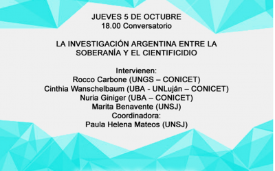 ESTE JUEVES EL SIDUNSJ REALIZARÁ UN CONVERSATORIO SOBRE CIENCIA Y SOBERANÍA