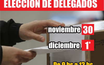 MAÑANA Y PASADO SE DESARROLLARÁ LA ELECCIÓN DE DELEGADOS GREMIALES DE LOS IPUs DE LA UNSJ