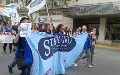 EN UNA MARCHA MASIVA EL SIDUNSJ RECLAMÓ VERDAD Y JUSTICIA POR MALDONADO