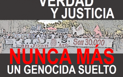 24M: NUNCA MÁS UN GENOCIDA SUELTO