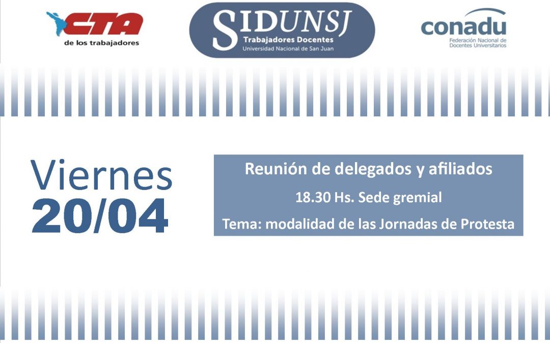CONVOCATORIA A REUNIÓN DE DELEGADOS