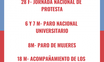 PLAN DE LUCHA: Paro 6, 7 y 8 de marzo