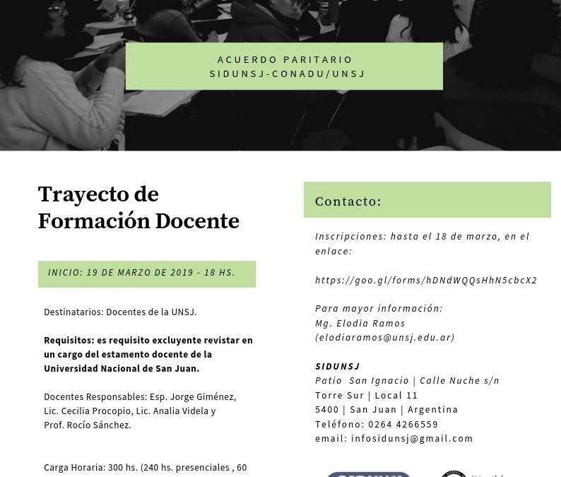 Trayecto de Formación Docente