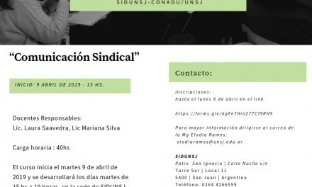 Capacitaciones gratuitas: “Comunicación Sindical”