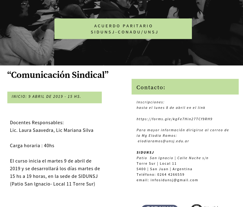 Capacitaciones gratuitas: “Comunicación Sindical”