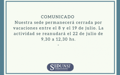 COMUNICADO