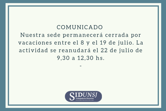 COMUNICADO