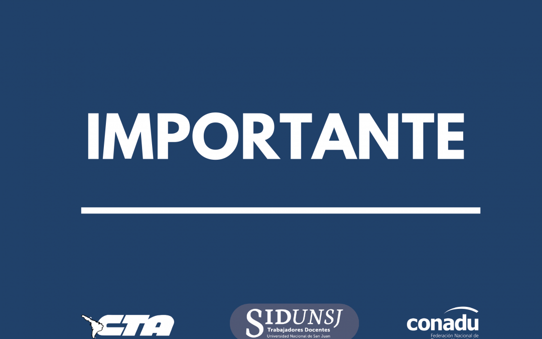 SiDUNSJ-CONADU DEMANDA EL PAGO DE LA RECOMPOSICIÓN SALARIAL DE MARZO Y LA CREACIÓN DE UNA COMISIÓN PARITARIA DE CRISIS