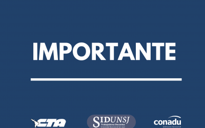 SiDUNSJ-CONADU DEMANDA EL PAGO DE LA RECOMPOSICIÓN SALARIAL DE MARZO Y LA CREACIÓN DE UNA COMISIÓN PARITARIA DE CRISIS