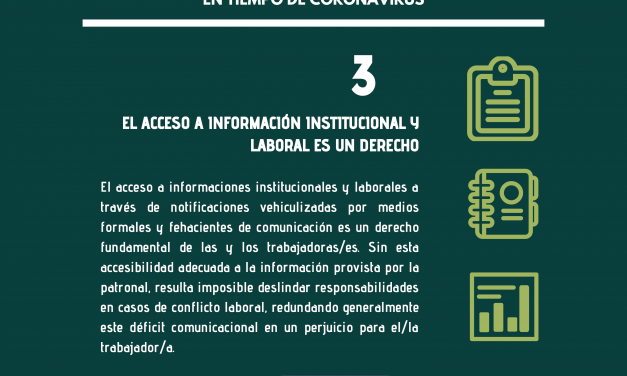 DEFINICIONES POLÍTICO-SINDICALES EN TIEMPO DE CORONAVIRUS