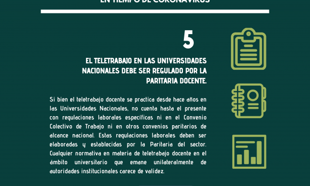 DEFINICIONES POLÍTICO-SINDICALES EN TIEMPO DE CORONAVIRUS