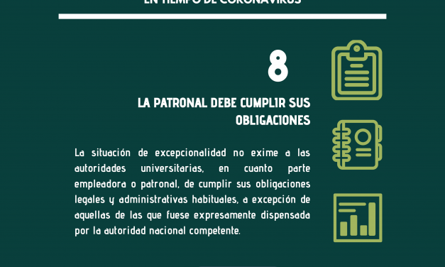 DEFINICIONES POLÍTICO-SINDICALES EN TIEMPO DE CORONAVIRUS
