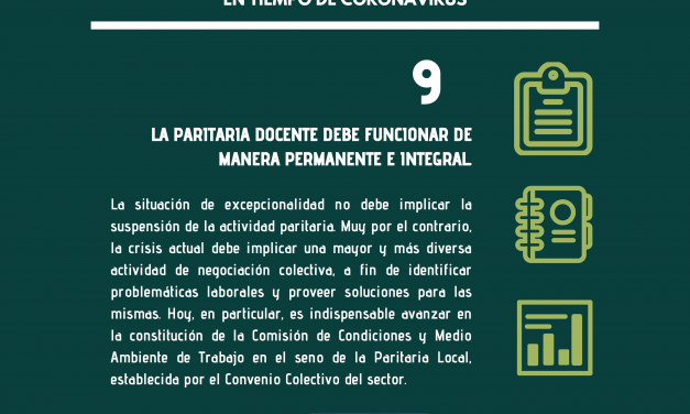 DEFINICIONES POLÍTICO-SINDICALES EN TIEMPO DE CORONAVIRUS