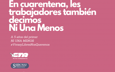 #3J  En cuarentena, les trabajadores también decimos  Ni Una Menos