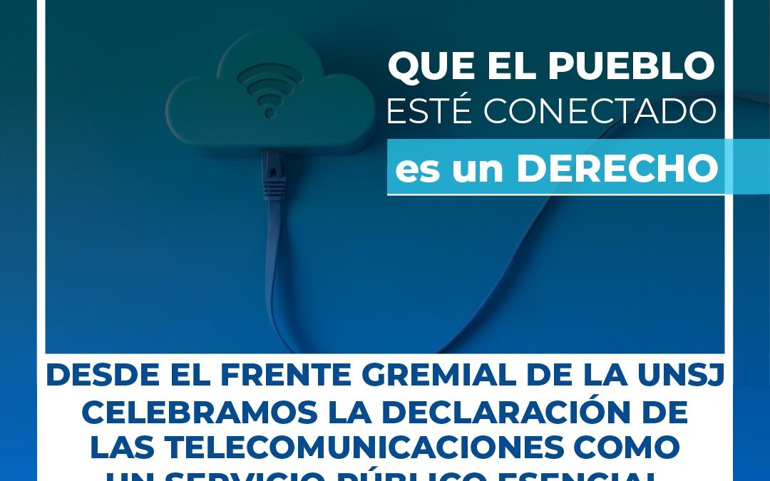 ¡Que el pueblo esté conectado es un derecho!