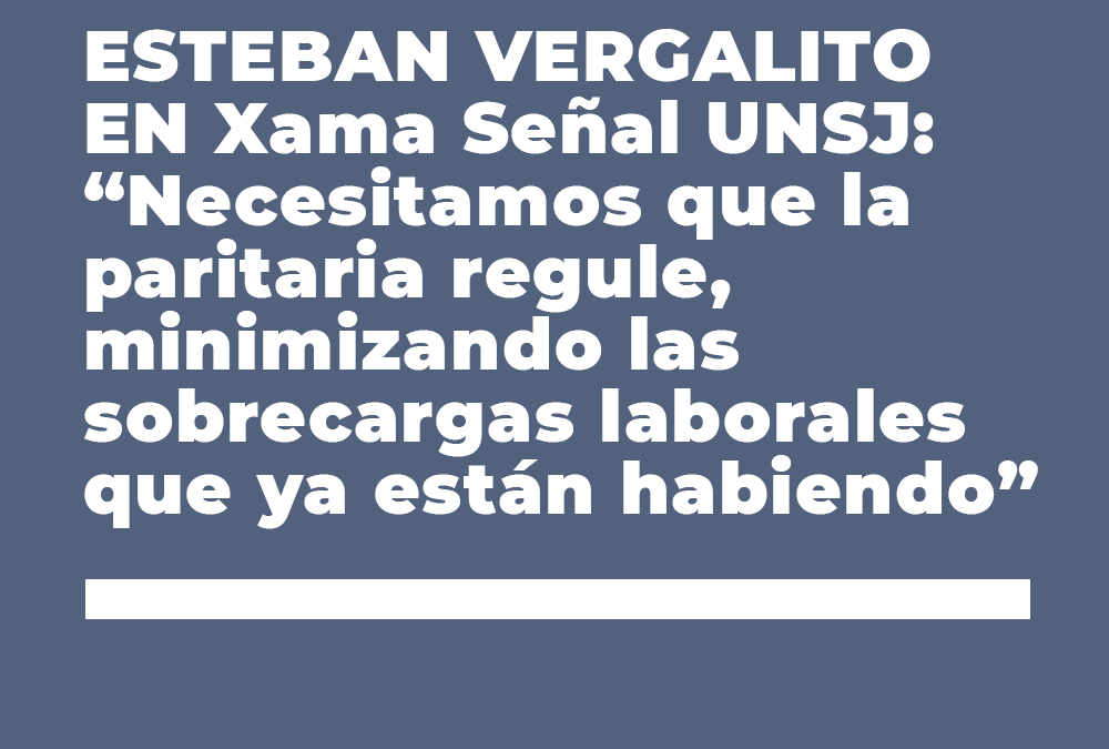 ESTEBAN VERGALITO EN XAMA SEÑAL UNSJ