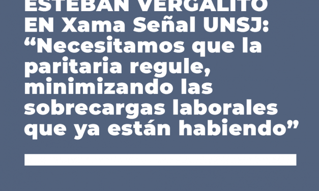 ESTEBAN VERGALITO EN XAMA SEÑAL UNSJ