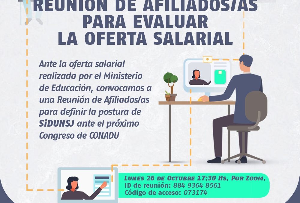 REUNIÓN DE AFILIADOS/AS PARA EVALUAR LA PROPUESTA PARITARIA