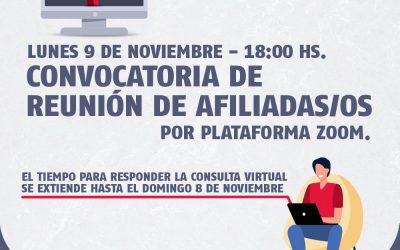 REUNIÓN DE AFILIADOS/AS PARA DEFINIR POSTURA SOBRE MECANISMO DE APLICACIÓN DEL ART. 73 EN LA PARITARIA LOCAL.