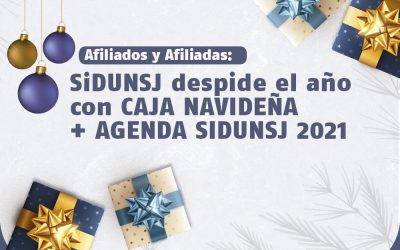CAJA NAVIDEÑA + AGENDA SIDUNSJ 2021 para Afiliados/as