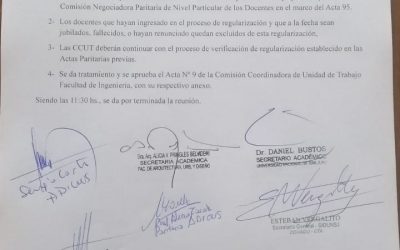 PARITARIA LOCAL: MÁS DE 1000 DOCENTES REGULARIZARON POR ART. 73