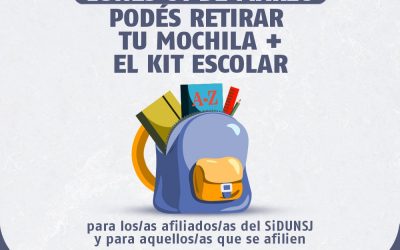 YA PODÉS RETIRAR LA MOCHILA + EL KIT ESCOLAR