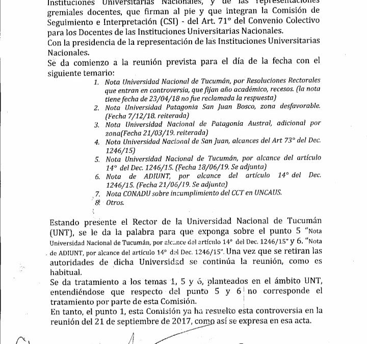 LOS DERECHOS POLÍTICOS DE LOS/AS DOCENTES QUE REGULARIZARON POR ART. 73 ESTÁN CONSAGRADOS POR LA PARITARIA NACIONAL
