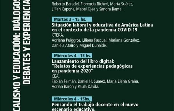 DEBATES NECESARIOS: INVITACIÓN AL CICLO DE ENCUENTROS SOBRE SINDICALISMO Y EDUCACIÓN