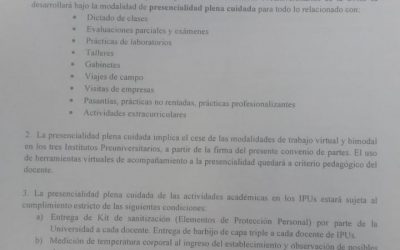 MODALIDAD DE TRABAJO EN LOS IPUS: SE REGULÓ LA PRESENCIALIDAD PLENA CUIDADA EN LA PARITARIA LOCAL