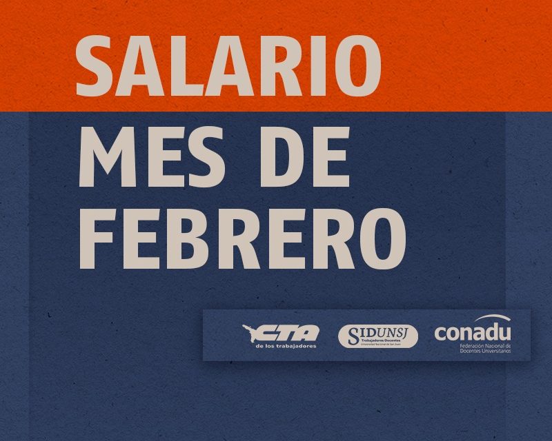 SALARIO MES DE FEBRERO