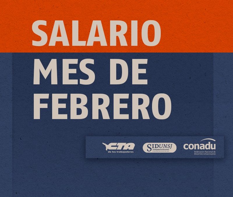 SALARIO MES DE FEBRERO