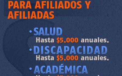 ¡ATENCIÓN AFILIADOS Y AFILIADAS! YA PUEDEN SOLICITAR LAS AYUDAS ECONÓMICAS 2022