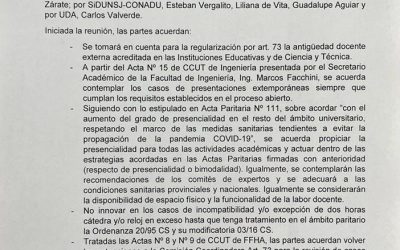 PARITARIA LOCAL: REGULARIZACIÓN, INCOMPATIBILIDADES Y MODALIDAD DE TRABAJO
