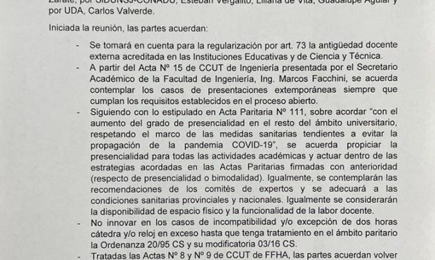 PARITARIA LOCAL: REGULARIZACIÓN, INCOMPATIBILIDADES Y MODALIDAD DE TRABAJO