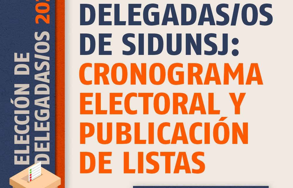 ELECCIÓN DE DELEGADAS/OS