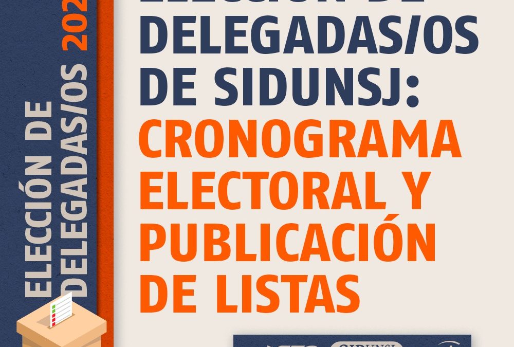 ELECCIÓN DE DELEGADAS/OS