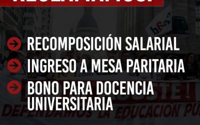 EXIGIMOS EL BONO PARA LA DOCENCIA UNIVERSITARIA