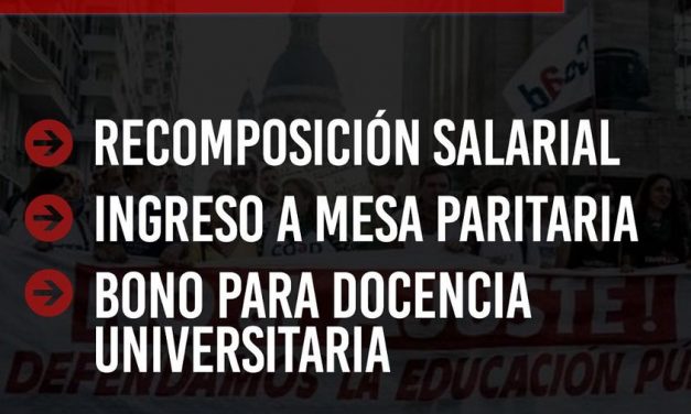 EXIGIMOS EL BONO PARA LA DOCENCIA UNIVERSITARIA