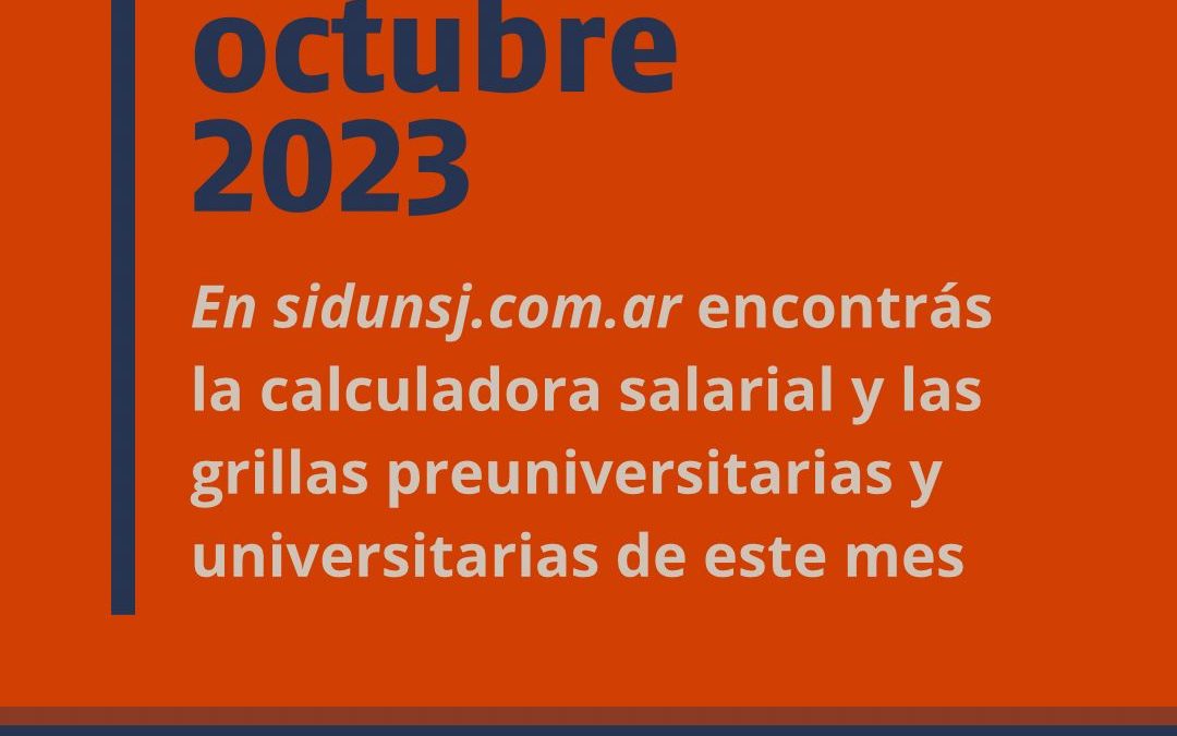 SALARIO OCTUBRE 2023