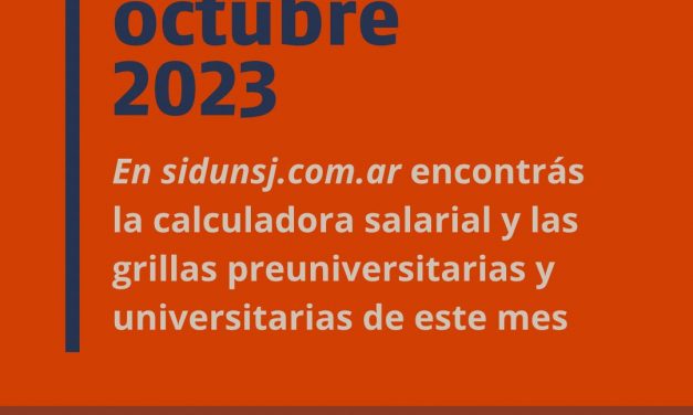 SALARIO OCTUBRE 2023