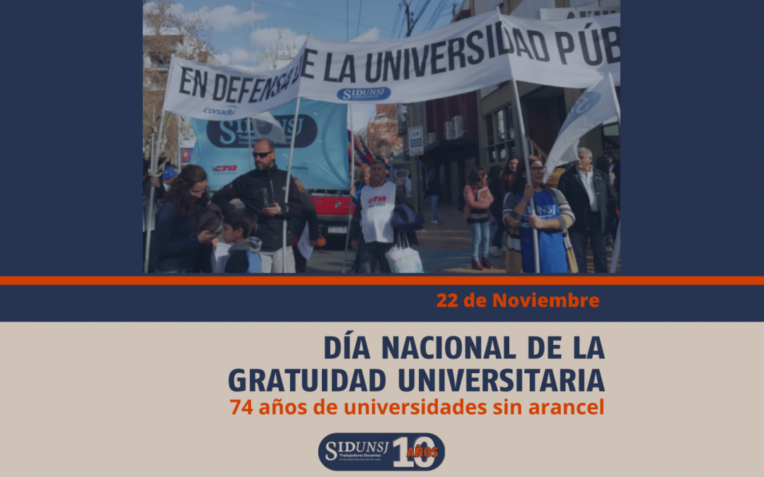 74 AÑOS DE UNIVERSIDADES SIN ARANCEL