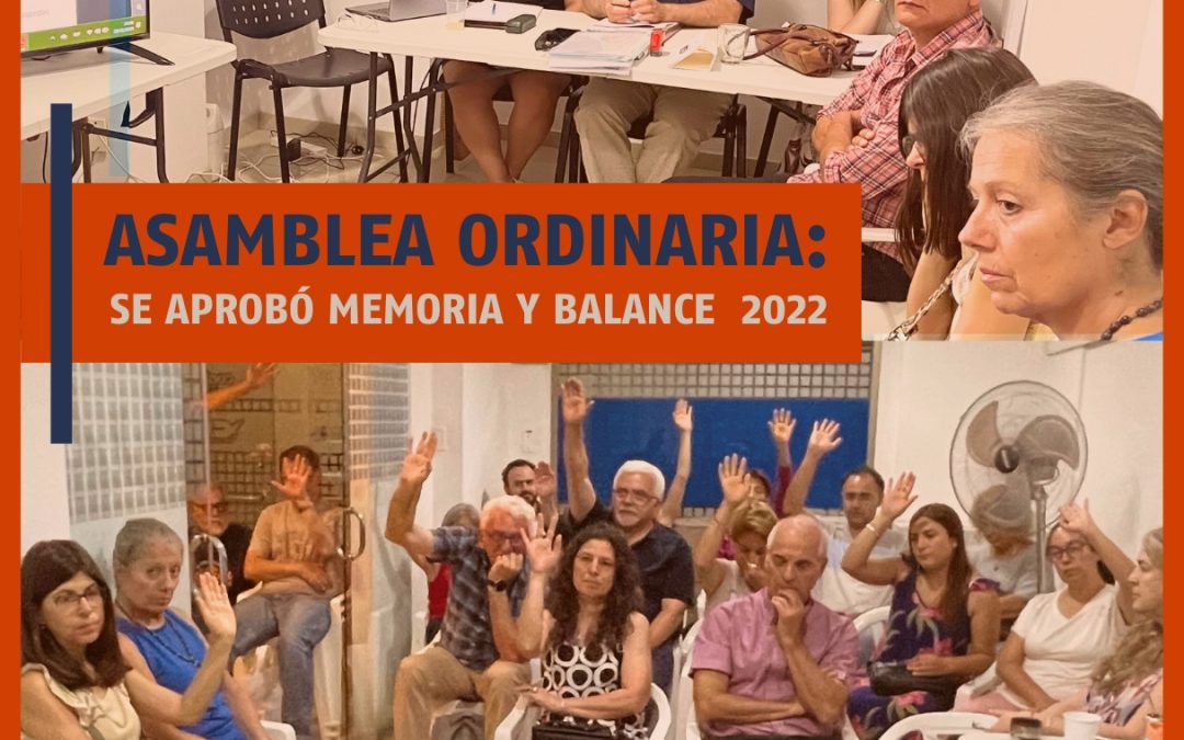 ASAMBLEA ANUAL ORDINARIA DE SiDUNSJ SE APROBÓ MEMORIA Y BALANCE 2022