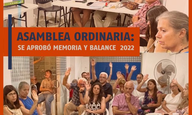 ASAMBLEA ANUAL ORDINARIA DE SiDUNSJ SE APROBÓ MEMORIA Y BALANCE 2022