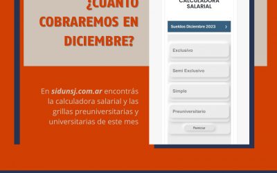 ¿CUÁNTO COBRAREMOS EN DICIEMBRE? GRILLAS SALARIALES Y CALCULADORA PARA EL SALARIO DE ESTE MES